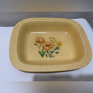 Treasure Craft floral Ovenware Casserole Serving Dish #865 USA